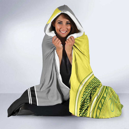 Custom Cricket AUNZ Spirit Hooded Blanket Aussie New Zealand Retro Edition - Aussie Hoodie