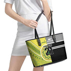Custom Cricket AUNZ Spirit Leather Tote Bag Aussie New Zealand Retro Edition - Aussie Hoodie