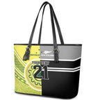Custom Cricket AUNZ Spirit Leather Tote Bag Aussie New Zealand Retro Edition - Aussie Hoodie