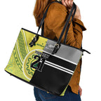 Custom Cricket AUNZ Spirit Leather Tote Bag Aussie New Zealand Retro Edition - Aussie Hoodie