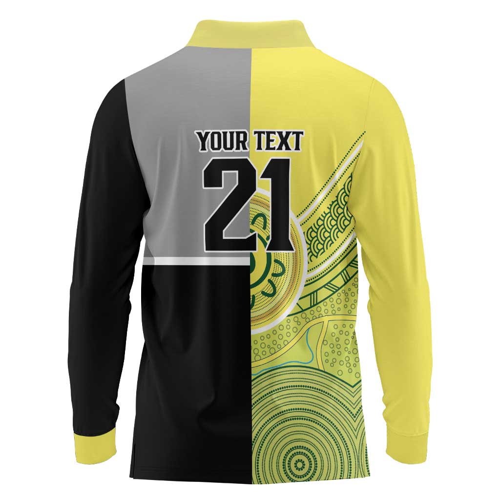 Custom Cricket AUNZ Spirit Long Sleeve Polo Shirt Aussie New Zealand Retro Edition - Aussie Hoodie