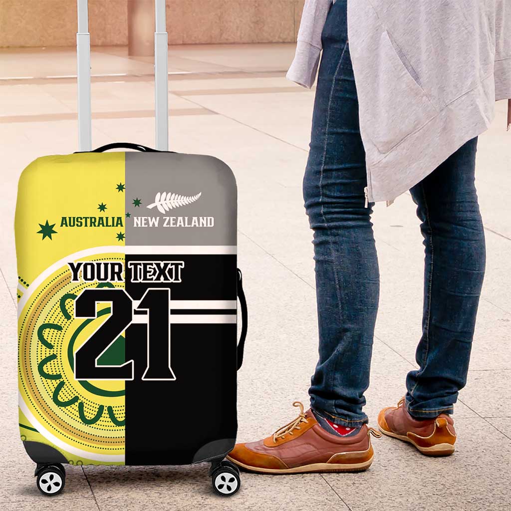 Custom Cricket AUNZ Spirit Luggage Cover Aussie New Zealand Retro Edition - Aussie Hoodie