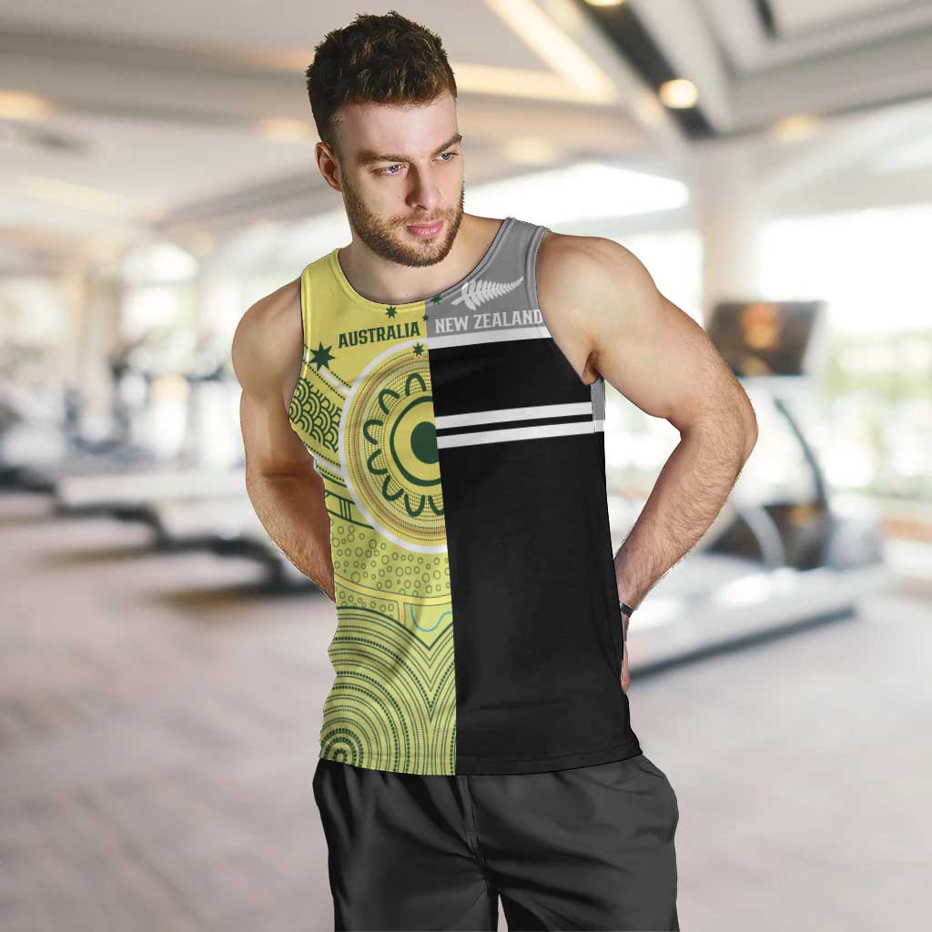 Custom Cricket AUNZ Spirit Men Tank Top Aussie New Zealand Retro Edition - Aussie Hoodie