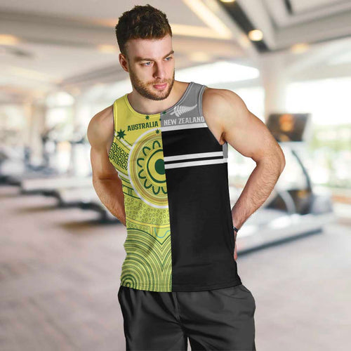 Custom Cricket AUNZ Spirit Men Tank Top Aussie New Zealand Retro Edition - Aussie Hoodie