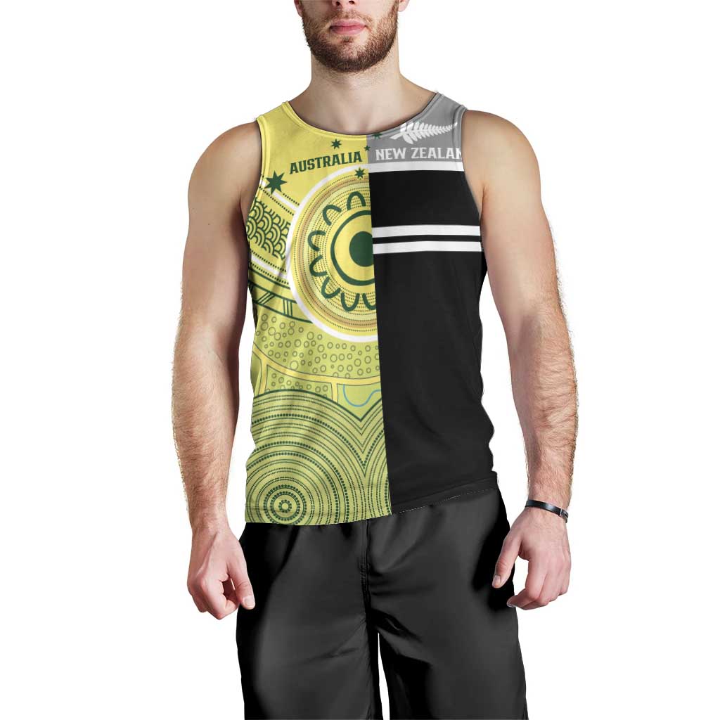 Custom Cricket AUNZ Spirit Men Tank Top Aussie New Zealand Retro Edition - Aussie Hoodie