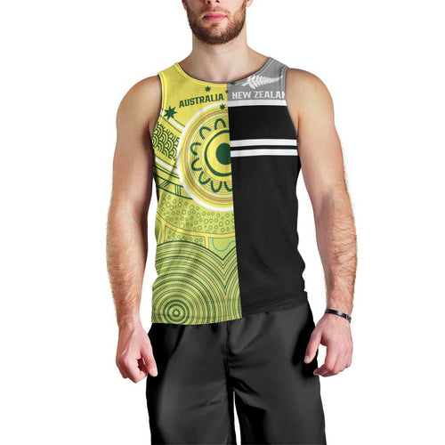 Custom Cricket AUNZ Spirit Men Tank Top Aussie New Zealand Retro Edition - Aussie Hoodie