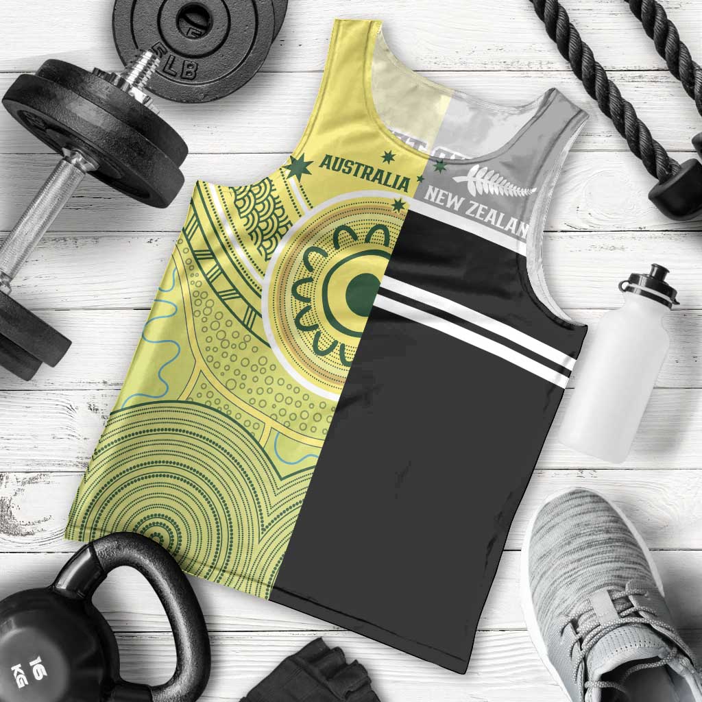 Custom Cricket AUNZ Spirit Men Tank Top Aussie New Zealand Retro Edition - Aussie Hoodie