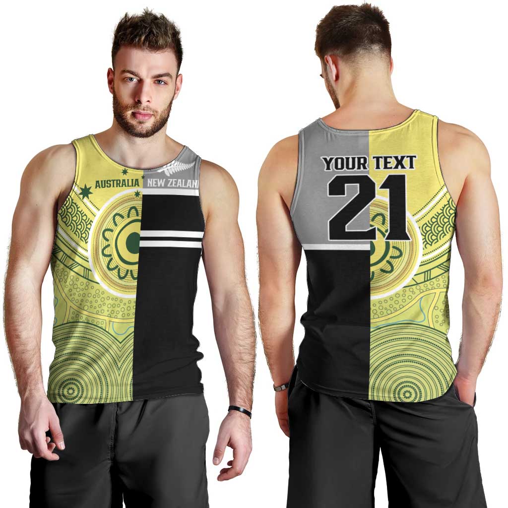 Custom Cricket AUNZ Spirit Men Tank Top Aussie New Zealand Retro Edition - Aussie Hoodie