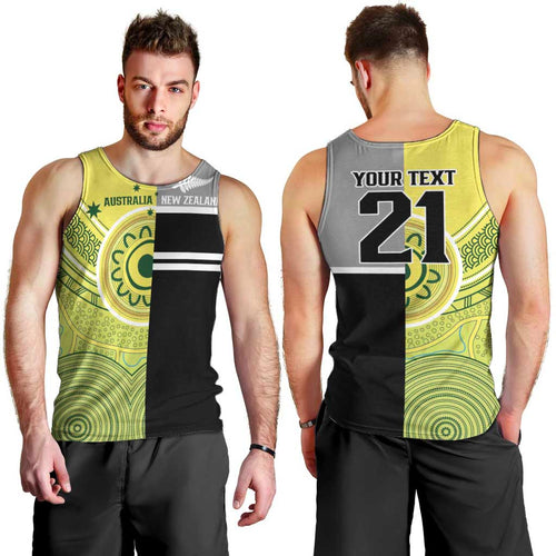 Custom Cricket AUNZ Spirit Men Tank Top Aussie New Zealand Retro Edition - Aussie Hoodie