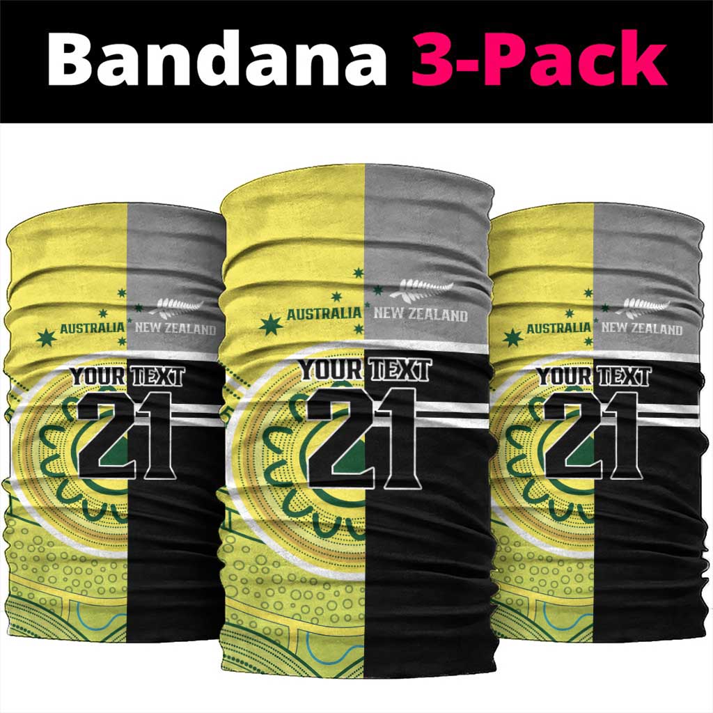 Custom Cricket AUNZ Spirit Neck Gaiter Aussie New Zealand Retro Edition - Aussie Hoodie