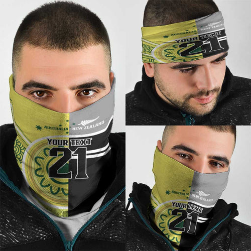 Custom Cricket AUNZ Spirit Neck Gaiter Aussie New Zealand Retro Edition - Aussie Hoodie