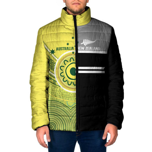 Custom Cricket AUNZ Spirit Padded Jacket Aussie New Zealand Retro Edition - Aussie Hoodie