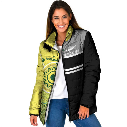 Custom Cricket AUNZ Spirit Padded Jacket Aussie New Zealand Retro Edition - Aussie Hoodie