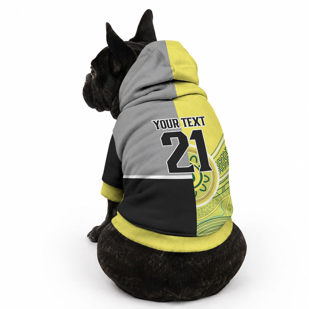 Custom Cricket AUNZ Spirit Pet Hoodie Aussie New Zealand Retro Edition