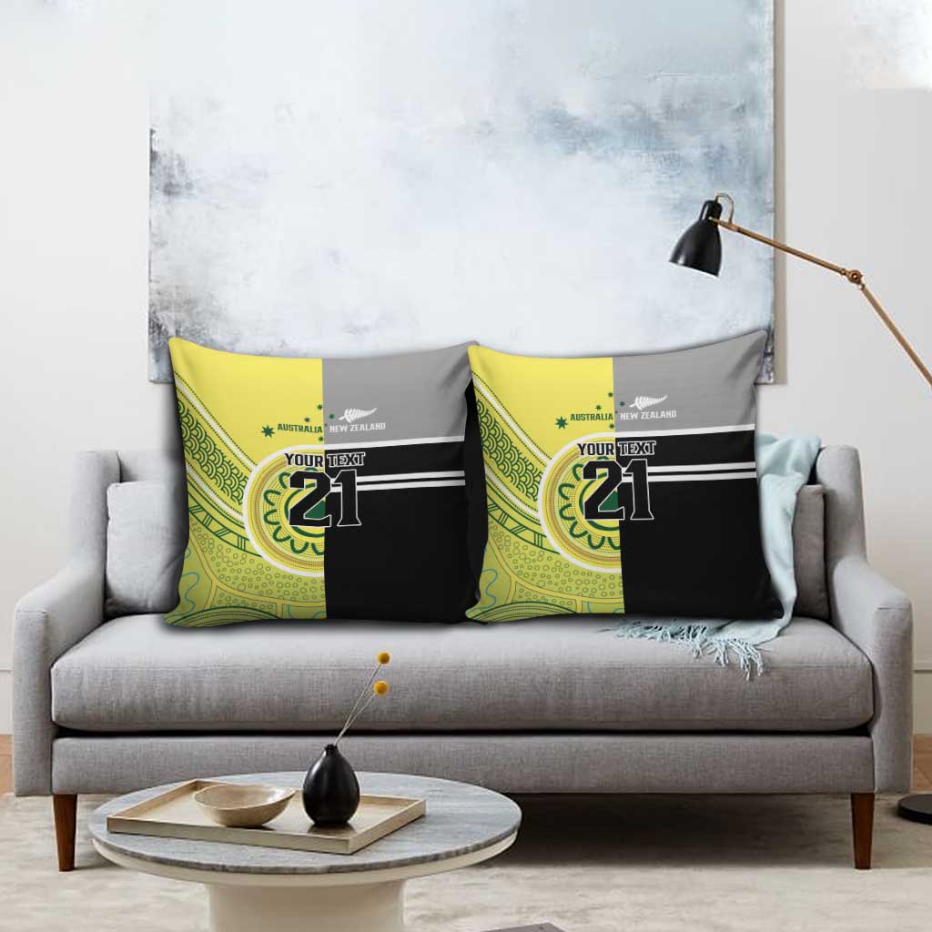 Custom Cricket AUNZ Spirit Pillow Cover Aussie New Zealand Retro Edition - Aussie Hoodie