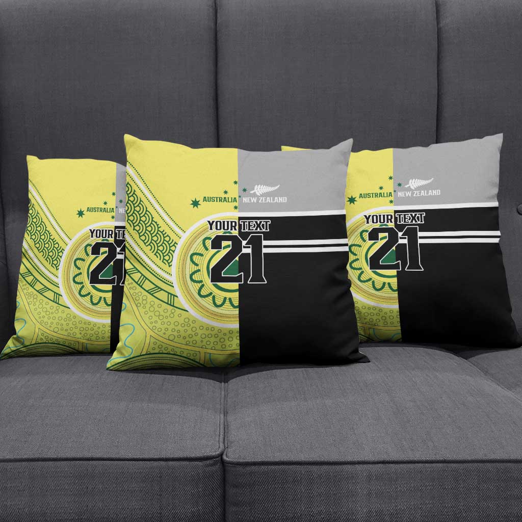 Custom Cricket AUNZ Spirit Pillow Cover Aussie New Zealand Retro Edition - Aussie Hoodie