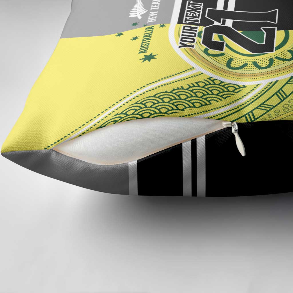 Custom Cricket AUNZ Spirit Pillow Cover Aussie New Zealand Retro Edition - Aussie Hoodie
