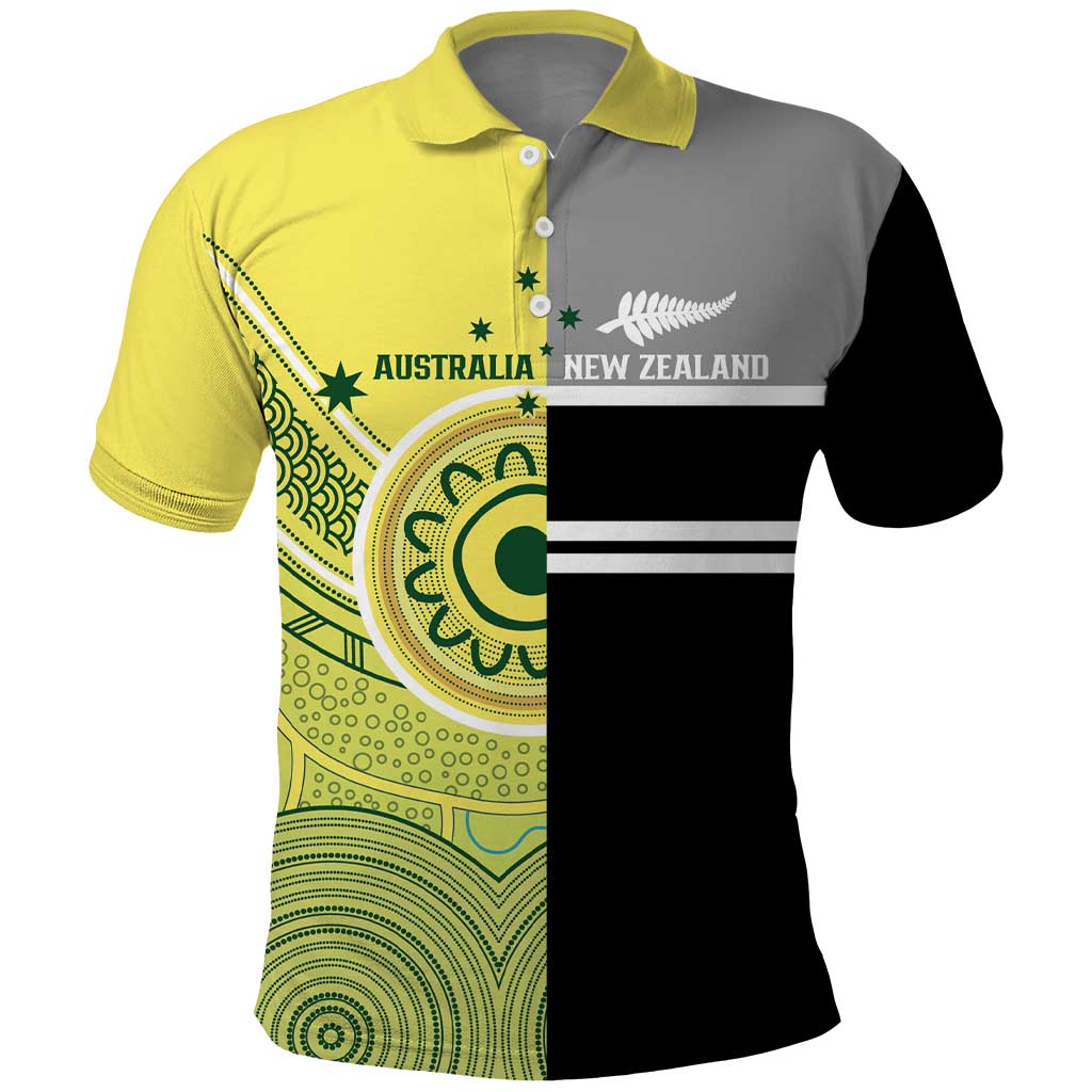 Custom Cricket AUNZ Spirit Polo Shirt Aussie New Zealand Retro Edition - Aussie Hoodie
