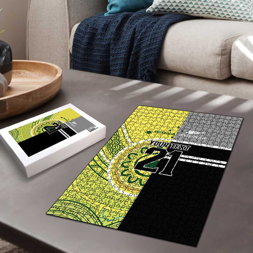 Custom Cricket AUNZ Spirit Puzzle Aussie New Zealand Retro Edition - Aussie Hoodie