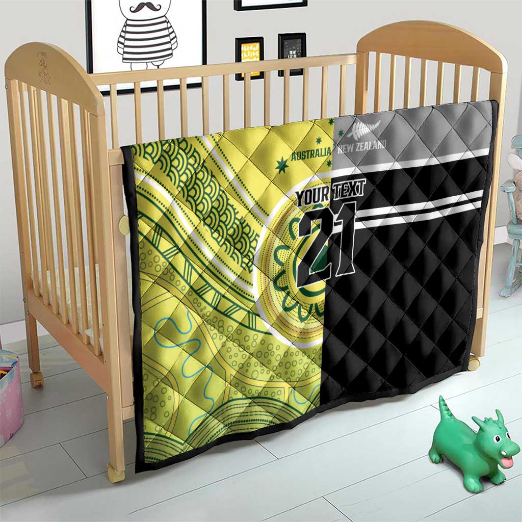 Custom Cricket AUNZ Spirit Quilt Aussie New Zealand Retro Edition - Aussie Hoodie