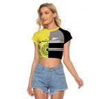 Custom Cricket AUNZ Spirit Raglan Cropped T Shirt Aussie New Zealand Retro Edition - Aussie Hoodie