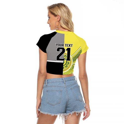 Custom Cricket AUNZ Spirit Raglan Cropped T Shirt Aussie New Zealand Retro Edition - Aussie Hoodie