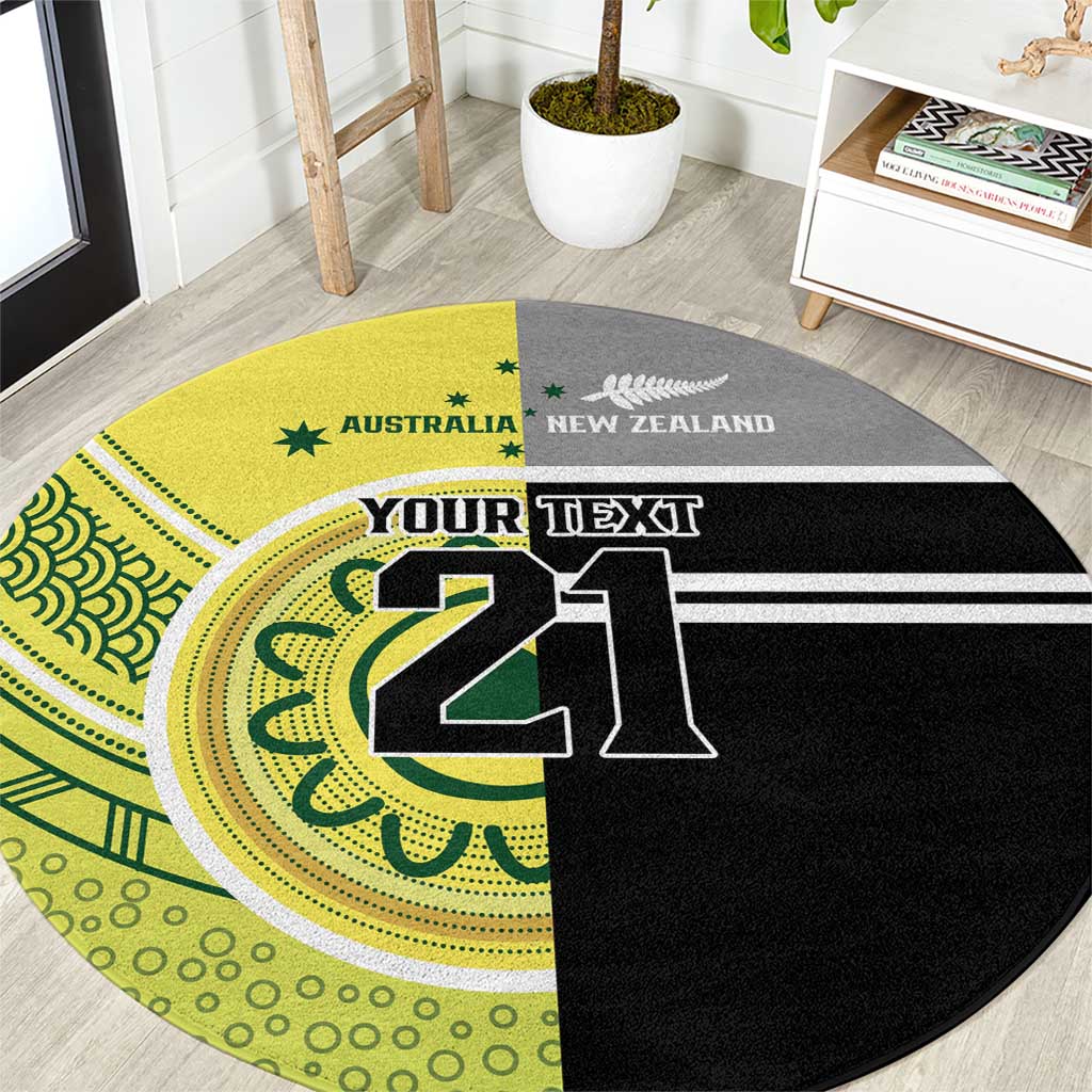 Custom Cricket AUNZ Spirit Round Carpet Aussie New Zealand Retro Edition - Aussie Hoodie