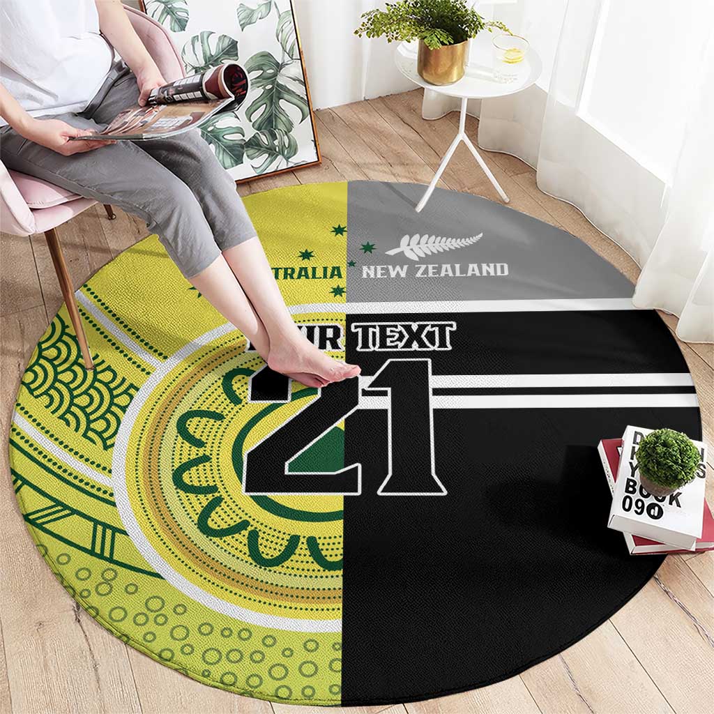 Custom Cricket AUNZ Spirit Round Carpet Aussie New Zealand Retro Edition - Aussie Hoodie