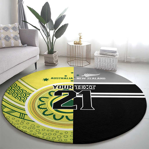 Custom Cricket AUNZ Spirit Round Carpet Aussie New Zealand Retro Edition - Aussie Hoodie