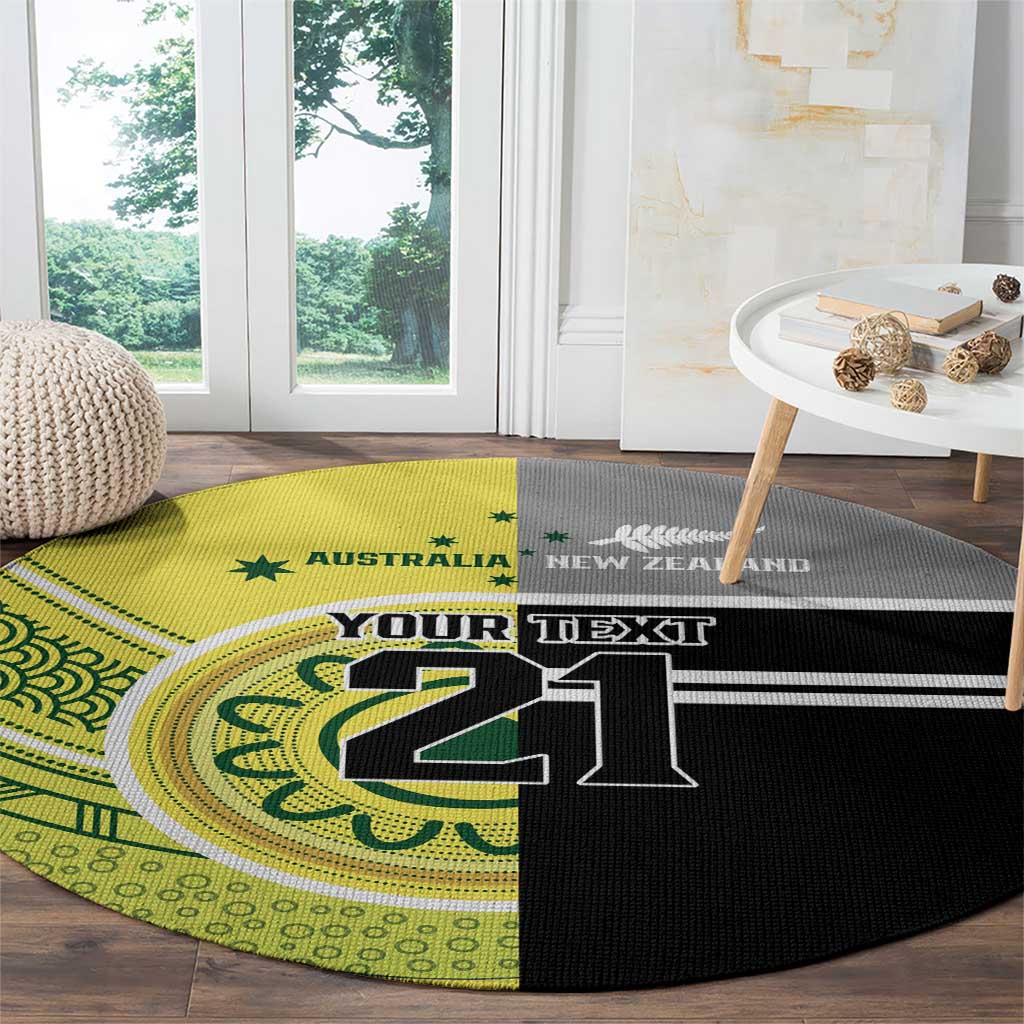 Custom Cricket AUNZ Spirit Round Carpet Aussie New Zealand Retro Edition - Aussie Hoodie