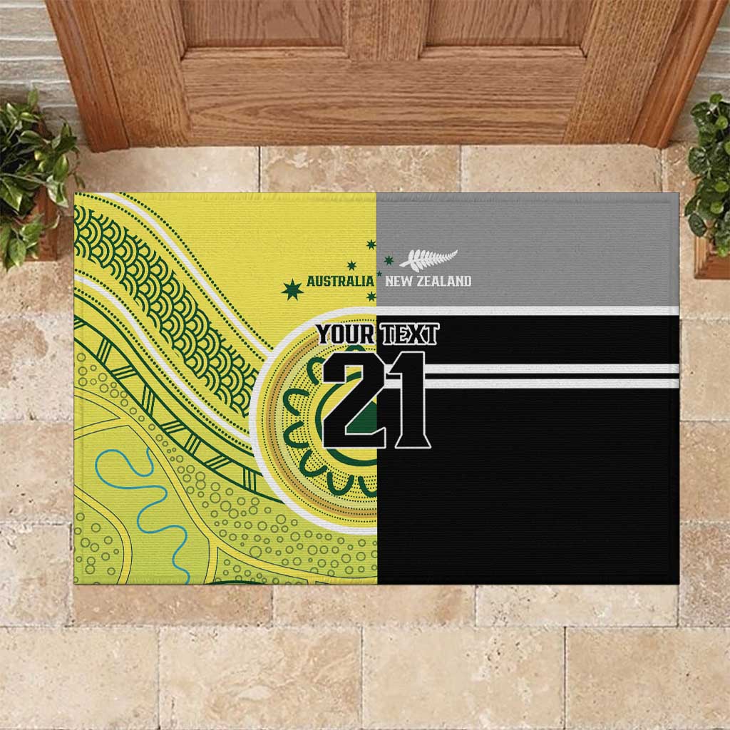 Custom Cricket AUNZ Spirit Rubber Doormat Aussie New Zealand Retro Edition - Aussie Hoodie