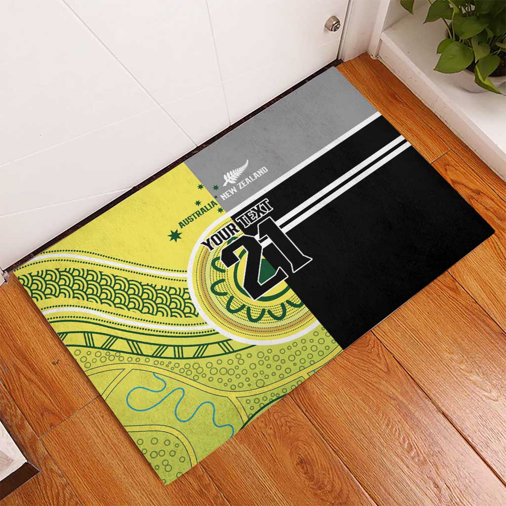 Custom Cricket AUNZ Spirit Rubber Doormat Aussie New Zealand Retro Edition - Aussie Hoodie