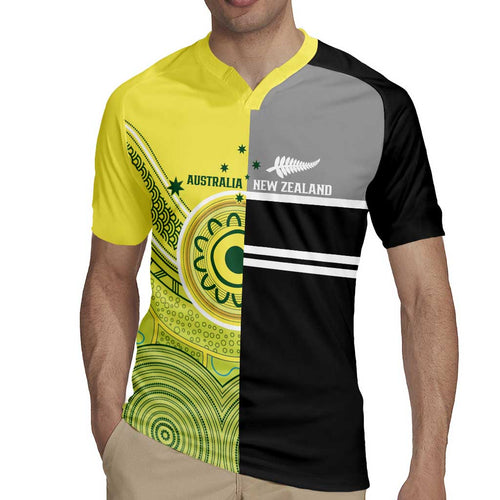 Custom Cricket AUNZ Spirit Rugby Jersey Aussie New Zealand Retro Edition - Aussie Hoodie