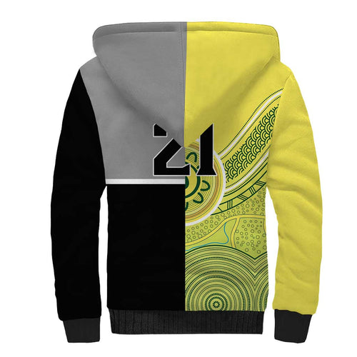 Custom Cricket AUNZ Spirit Sherpa Hoodie Aussie New Zealand Retro Edition - Aussie Hoodie