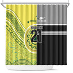 Custom Cricket AUNZ Spirit Shower Curtain Aussie New Zealand Retro Edition - Aussie Hoodie