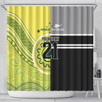 Custom Cricket AUNZ Spirit Shower Curtain Aussie New Zealand Retro Edition - Aussie Hoodie