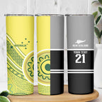 Custom Cricket AUNZ Spirit Skinny Tumbler Aussie New Zealand Retro Edition - Aussie Hoodie