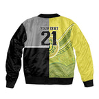 Custom Cricket AUNZ Spirit Sleeve Zip Bomber Jacket Aussie New Zealand Retro Edition - Aussie Hoodie