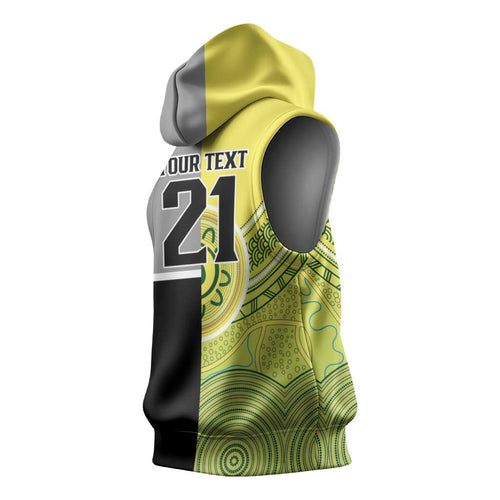 Custom Cricket AUNZ Spirit Sleeveless Hoodie Aussie New Zealand Retro Edition - Aussie Hoodie
