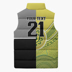 Custom Cricket AUNZ Spirit Sleeveless Puffer Jacket Aussie New Zealand Retro Edition - Aussie Hoodie