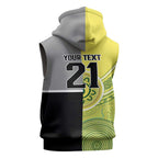 Custom Cricket AUNZ Spirit Sleeveless Zip Hoodie Aussie New Zealand Retro Edition LT9