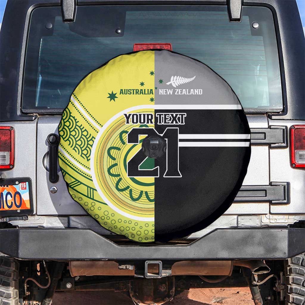 Custom Cricket AUNZ Spirit Spare Tire Cover Aussie New Zealand Retro Edition - Aussie Hoodie