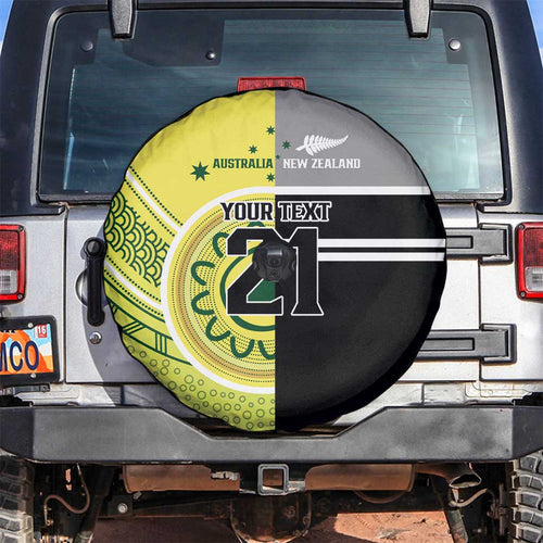 Custom Cricket AUNZ Spirit Spare Tire Cover Aussie New Zealand Retro Edition - Aussie Hoodie