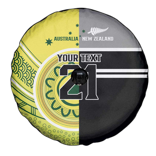 Custom Cricket AUNZ Spirit Spare Tire Cover Aussie New Zealand Retro Edition - Aussie Hoodie