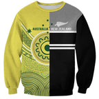 Custom Cricket AUNZ Spirit Sweatshirt Aussie New Zealand Retro Edition - Aussie Hoodie