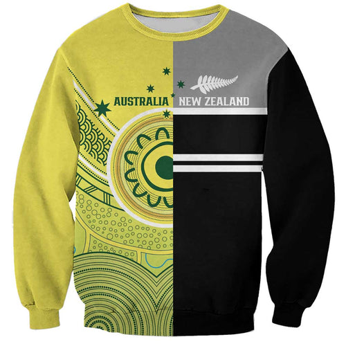 Custom Cricket AUNZ Spirit Sweatshirt Aussie New Zealand Retro Edition - Aussie Hoodie