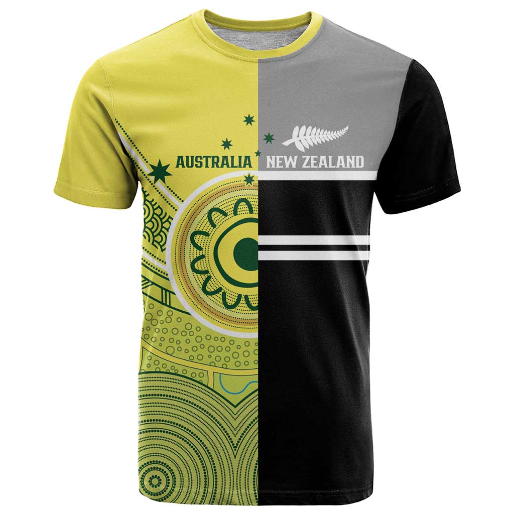 Custom Cricket AUNZ Spirit T Shirt Aussie New Zealand Retro Edition - Aussie Hoodie