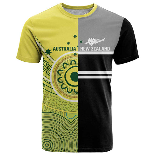 Custom Cricket AUNZ Spirit T Shirt Aussie New Zealand Retro Edition - Aussie Hoodie