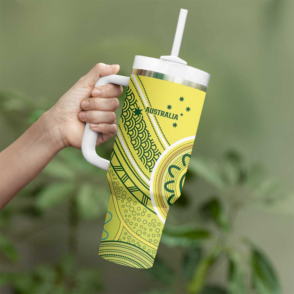 Custom Cricket AUNZ Spirit Tumbler With Handle Aussie New Zealand Retro Edition - Aussie Hoodie