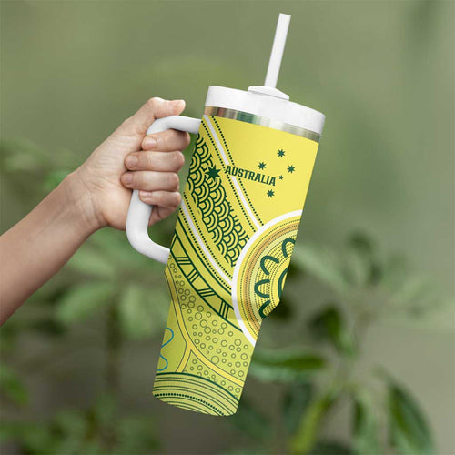 Custom Cricket AUNZ Spirit Tumbler With Handle Aussie New Zealand Retro Edition - Aussie Hoodie